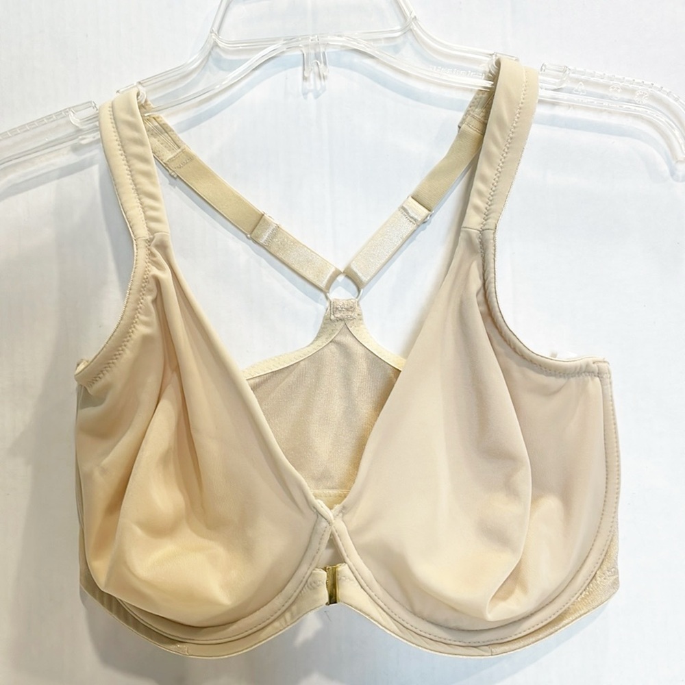 LA ISLA Bra Women Sz‎ 36DDD Nude comfort straps Underwire Razor Back